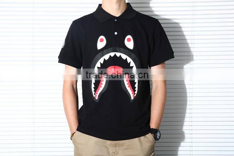 cheap promotional high quality customed XXXL 100% cotton printed polo shirt for men