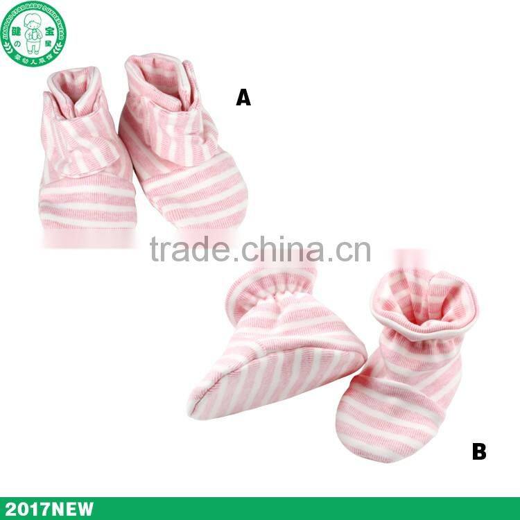 OEM Branded good quality fabric baby shoes cotton baby booties