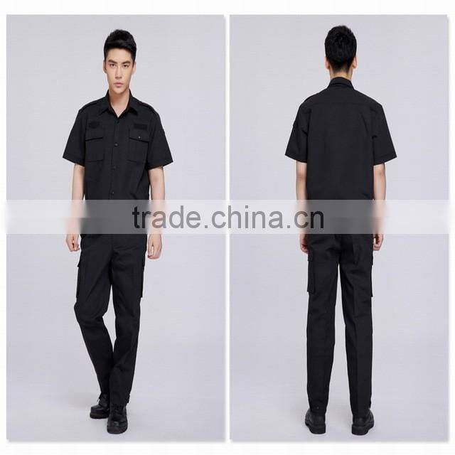 Juqian HighClass New Design Best Black Color Thick Winter Military Security Guard Uniform For Sale