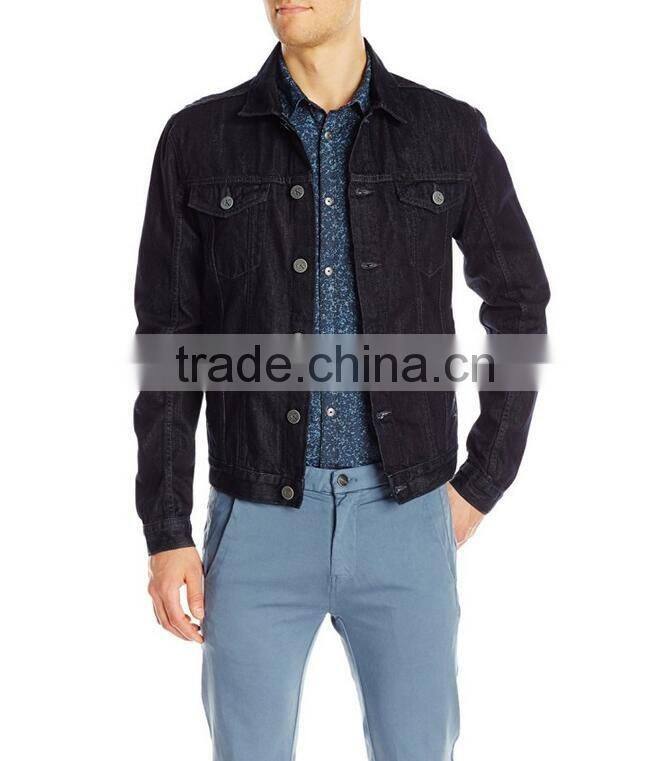 2017 Hot sale jean jacket wholesale denim jackets plain denim jacket for men