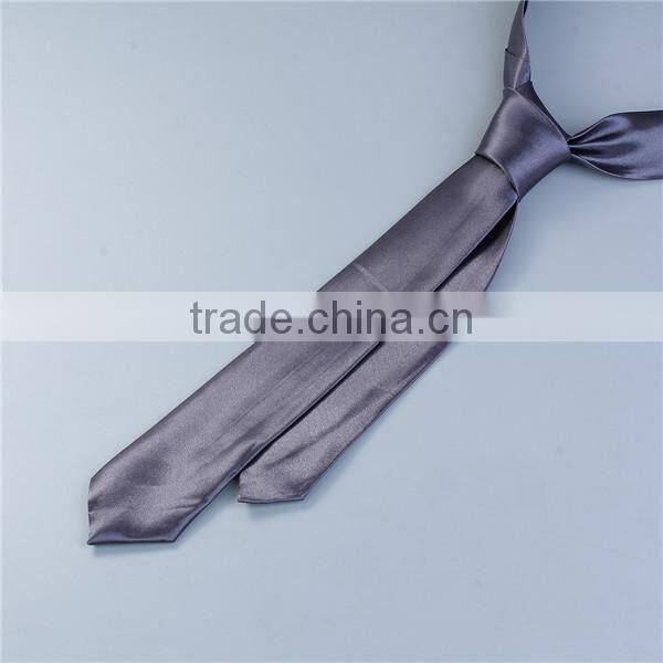 High Quality Polyester Necktie Dark Gray Mens Ties
