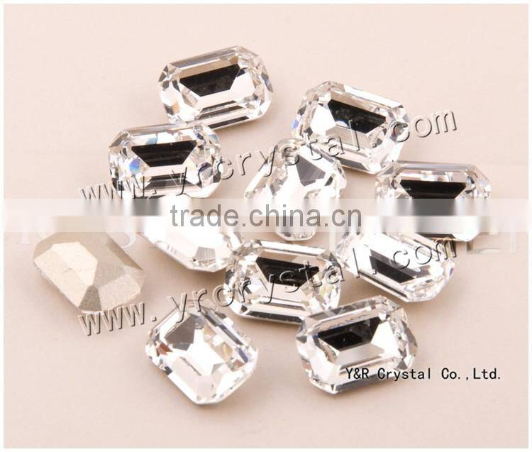 high quality pointback crystal clear crystal stone