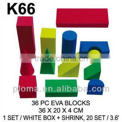 FOR KID (S192) 10PCS EVA GEOMETRIC SOLID SET
