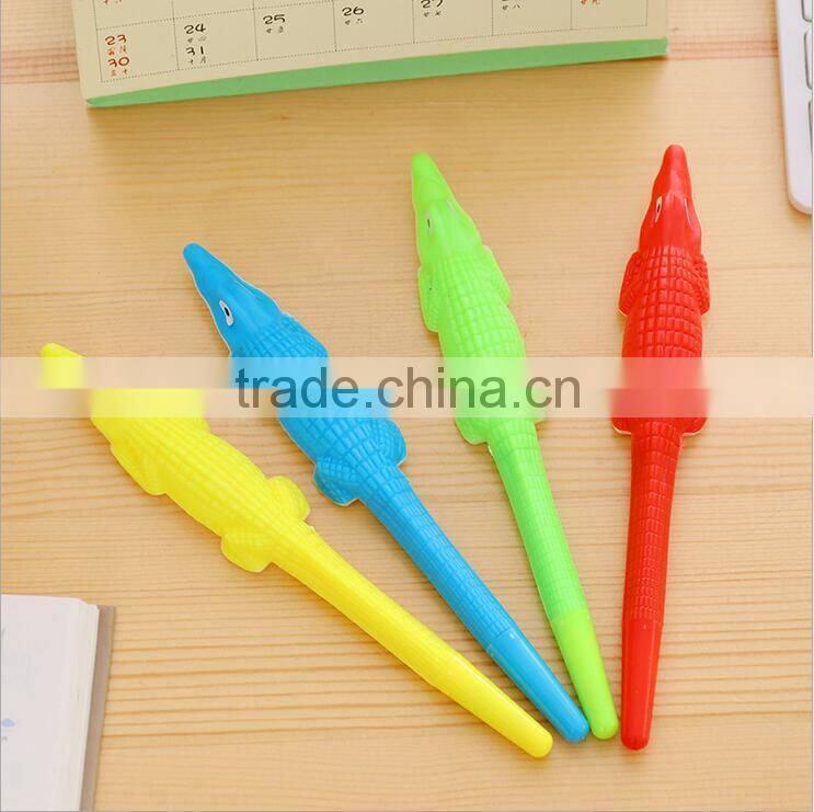 Novel creative fancy 3d crocodile shaped gel pen