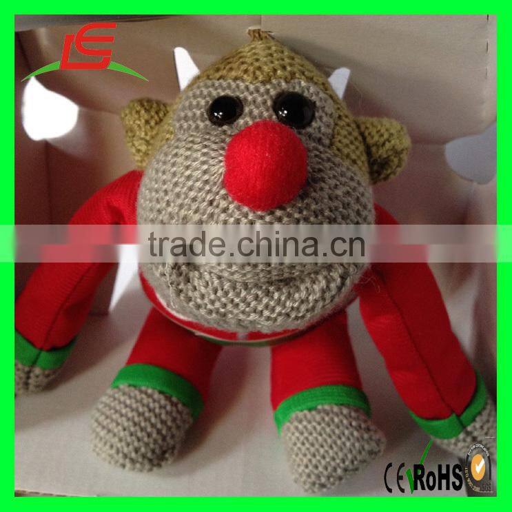 Christmas Red Nose Monkey Soft Toy Teddy Cute Chimp Toy