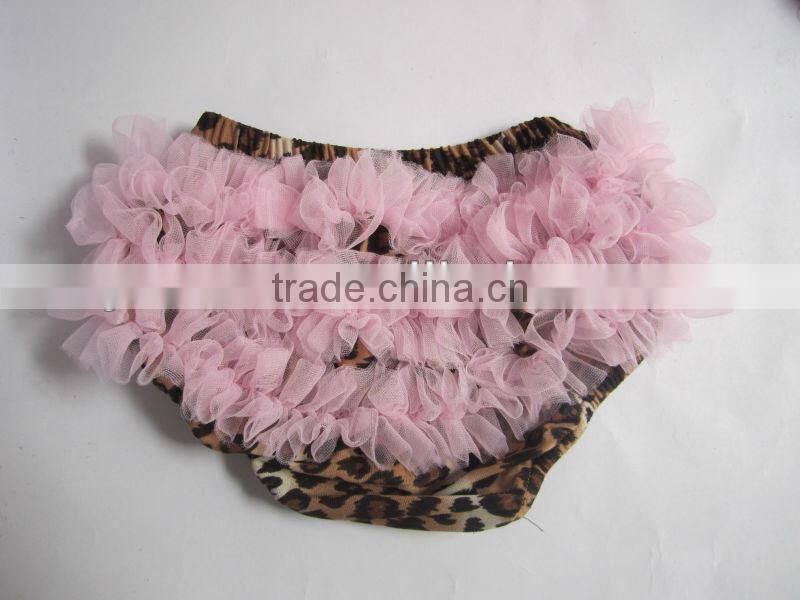 Zebra printed Posh Zebra Bloomer with Chiffon Ruffles Baby Diaper Cover For Kids