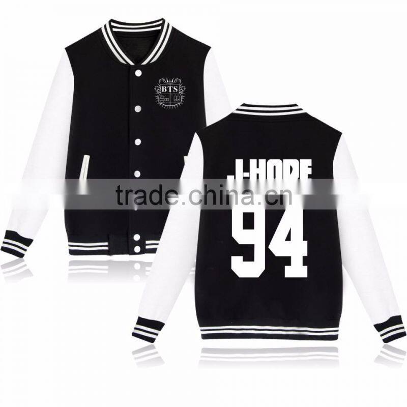 Kpop BTS In Bloom Sweatershirt Sweater Jung Kook Hoodie Bsaeball Uniform