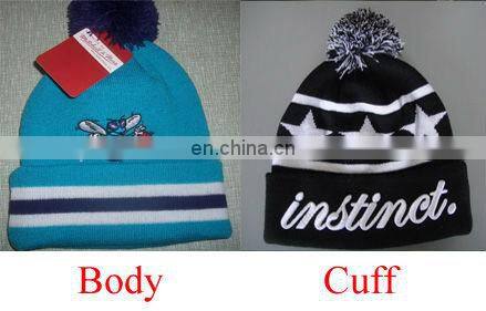 Mustard Plain Winter Beanie Woven Label Slouchy Beanie