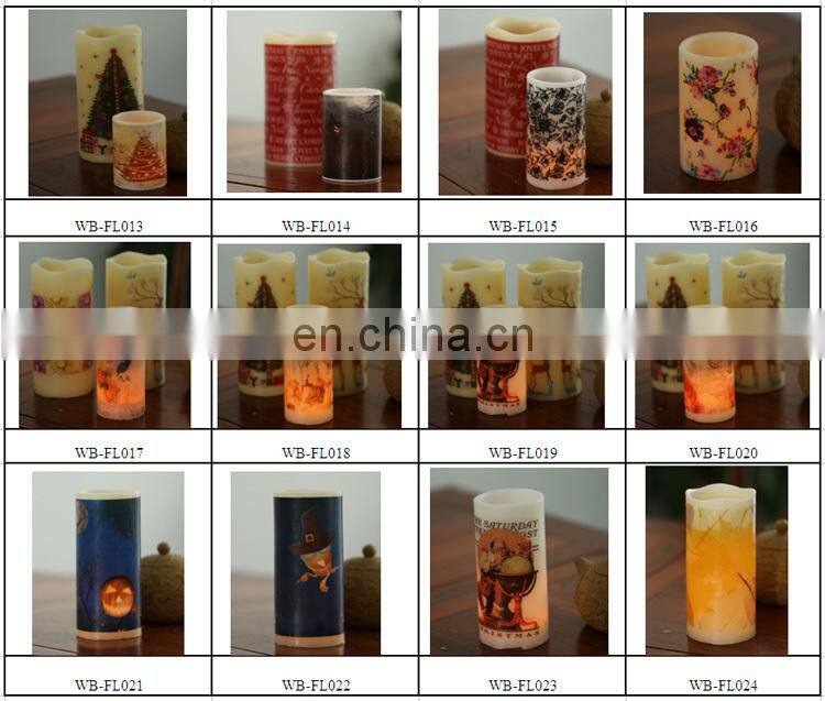 RoHS/CE/EMC Passed Real Wax Water Sticking Scented Flameless LED Candle