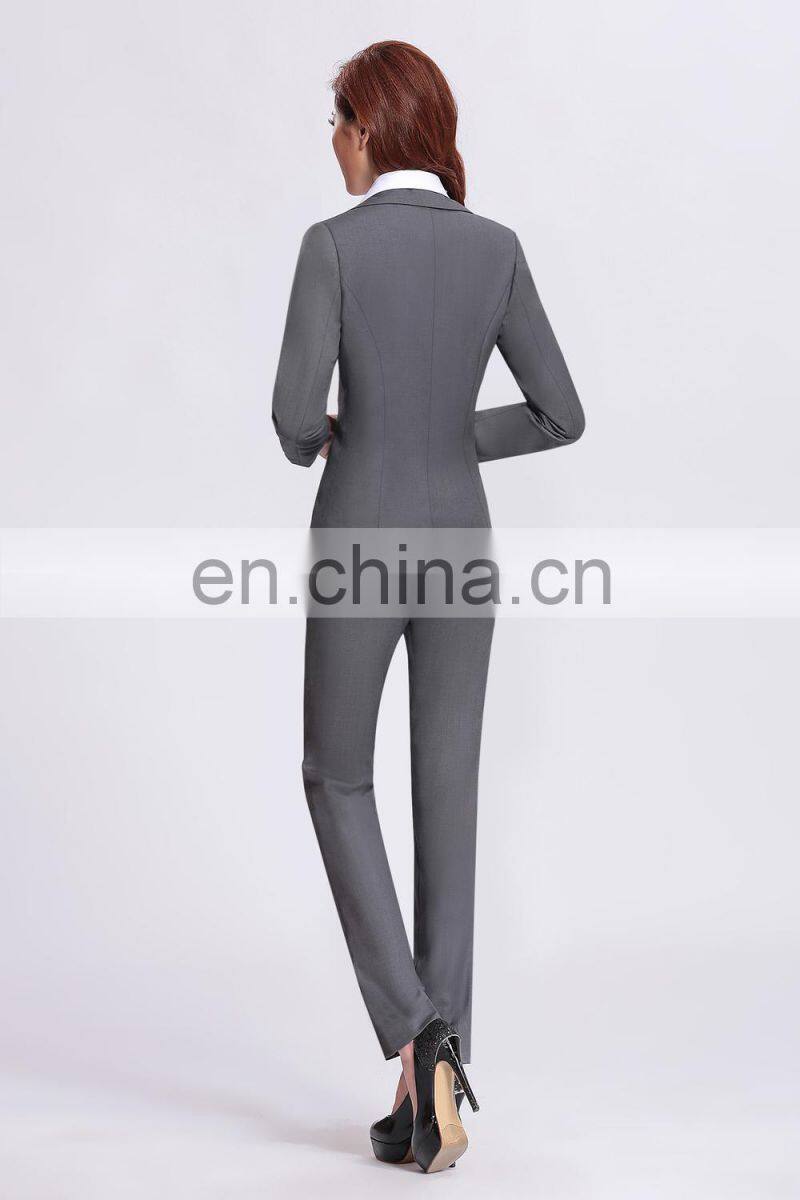 bodycon office gray pant suits for office women