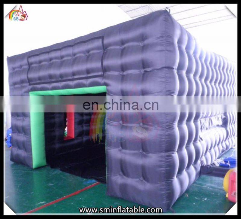 Promotion colorful inflatable cube rainbow camping tent for party /wedding