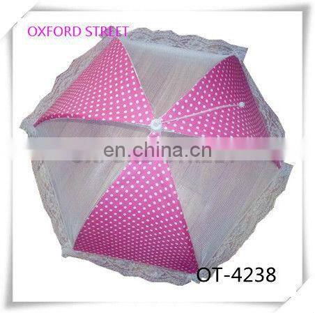 Green flower mesh food plate cover