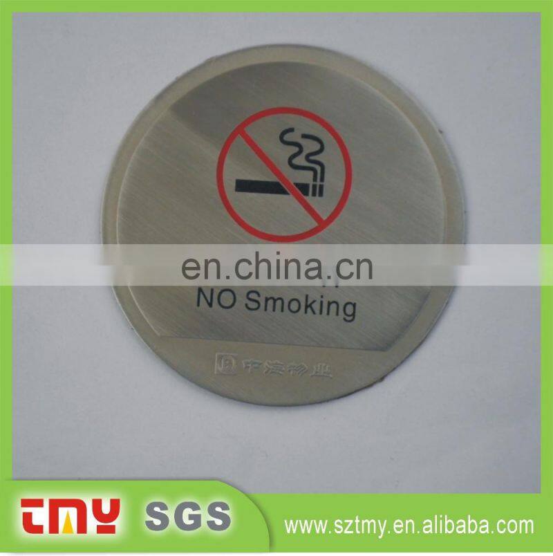Factory Direct Price OEM Logo Custom Safety Warning No Smoking metal Sign