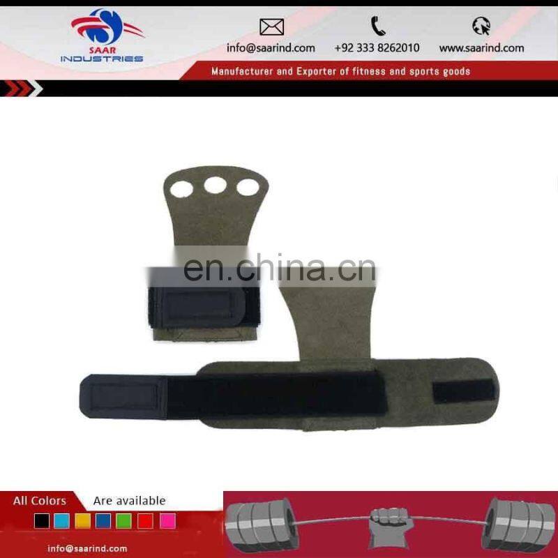 Crossfit Leather Hand Grips with 3 Finger Holes