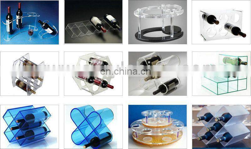 supply acrylic wine glasses bottle rack holder wholesale