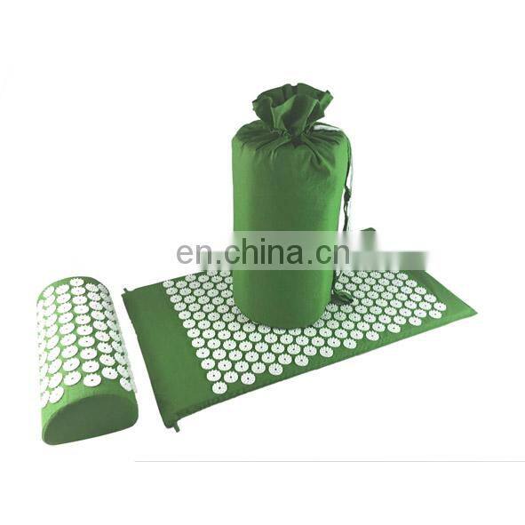 Popular spike massage mat and pillow set for massage with carry bag