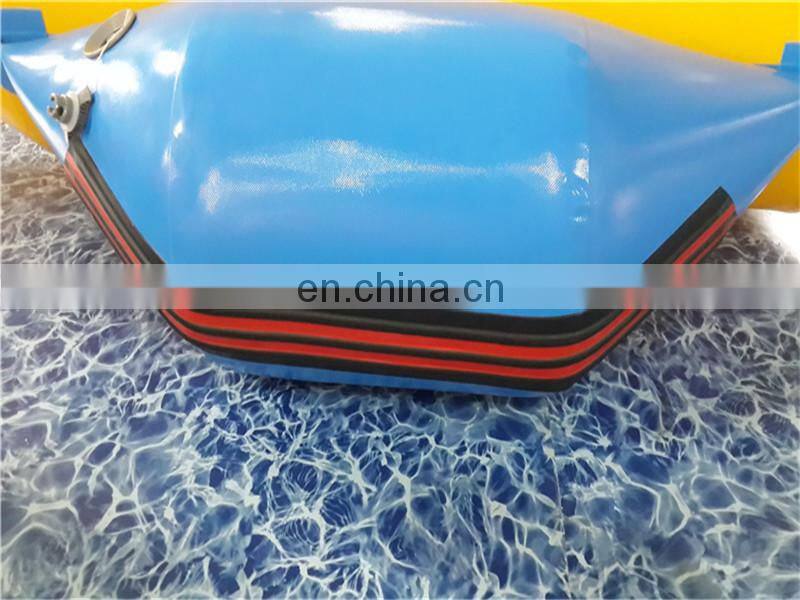 Factory Price 5 Seaters PVC Inflatable Banana Boat Commercial Flying Fish For Water Games
