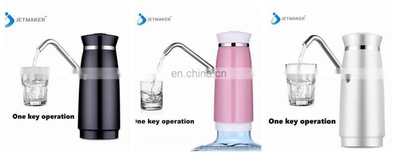 Water Bottle Dispenser, Low Noise USB Charging Automatic Drinking Water Pump for Universal 5 Gallon Bottle Wireless & Portable