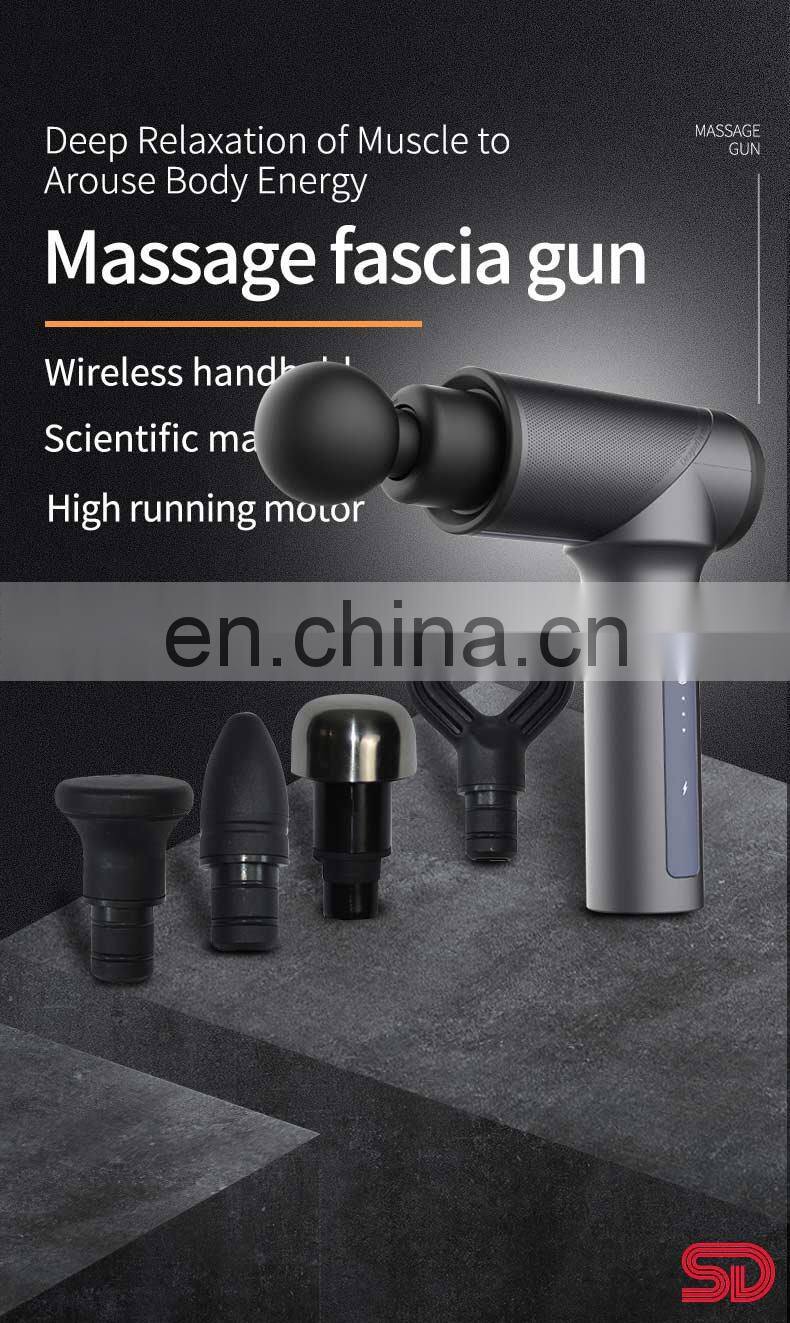 Rechargeable Battery Deep Muscle Tissue Sports Vibration Electric Fascia Massage Gun