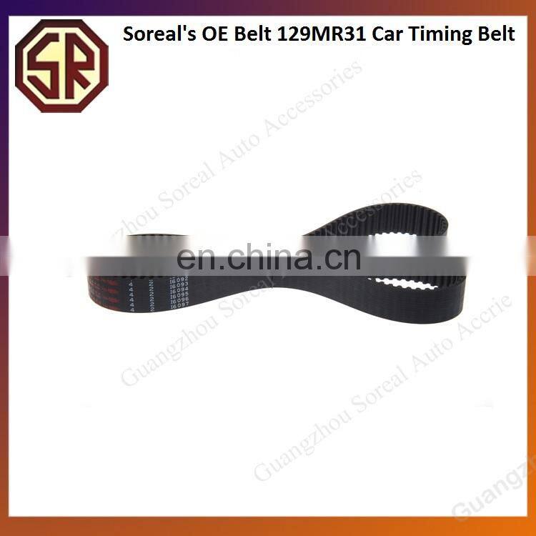 hot selling auto spare parts oe belt 129MR31 car timing belt for japanese car
