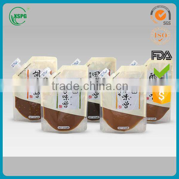 Clear stand up spout pouch for juice packing