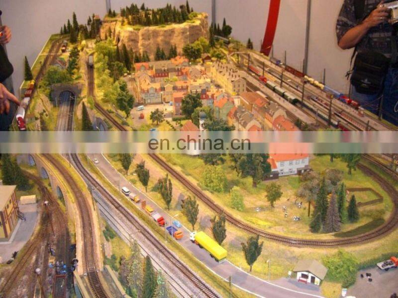 New design railway model with ho model train