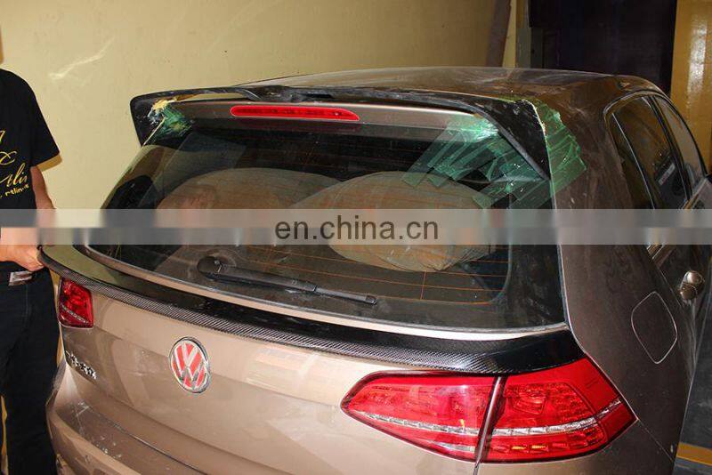 2014 New Arrival Carbon Fiber Middle Spoiler for Volkswagen MK7 Golf 7