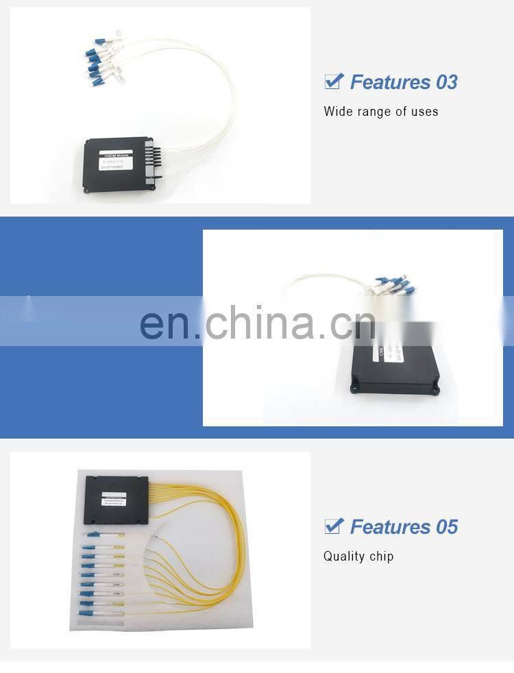 fiber optic communication equipment optical fiber WDM isolator hybrid filters 1650nm optic fiber wdm