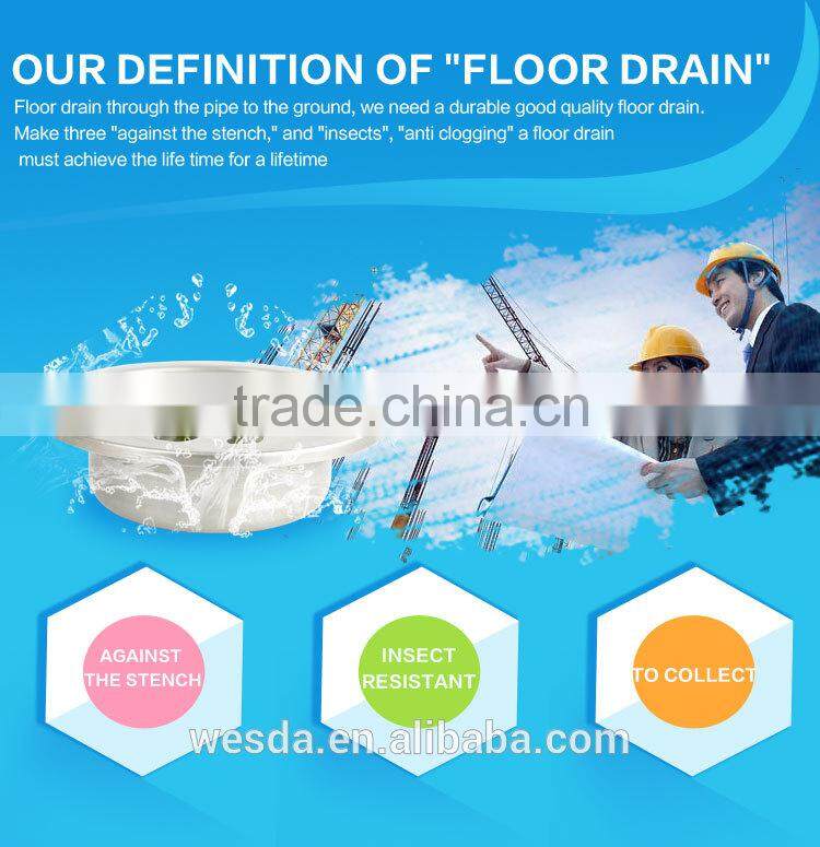 Wesda hot sale Stainless Steel Mirror Polished Floor Drain