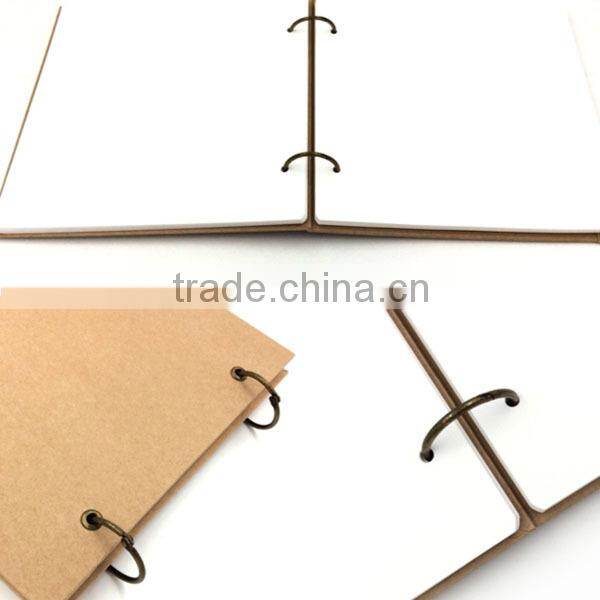 Hardcover notepad A4 A5 A6 pads with big spiral notebook writing pad with elastic ribbon