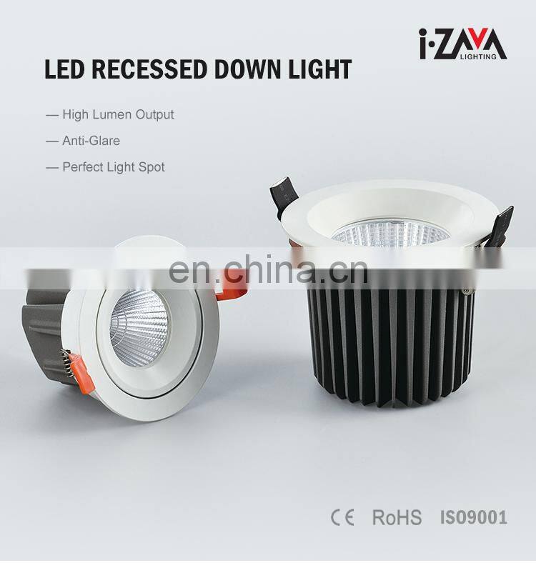 Factory Price Home Aluminum 85MM Cut-out 14W 16W COB Recessed Led Down Light