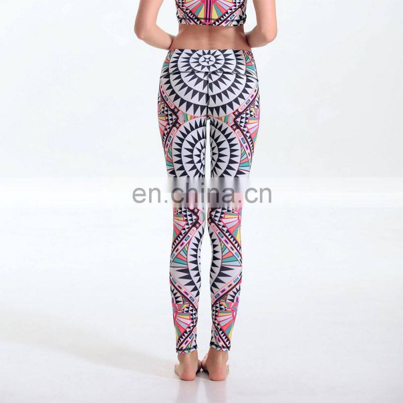 OEM Customized 2021 Allover variety Printed Feather Galaxy Super soft Brushed Print Elastic Sexy Leggings for Women