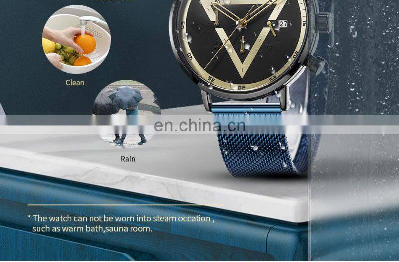 SINOBI Masculinity Multi-funtion Wristwatch Iron Triangle Dial Design Quartz Watch Wristwatches men watch luxury S9830G-D