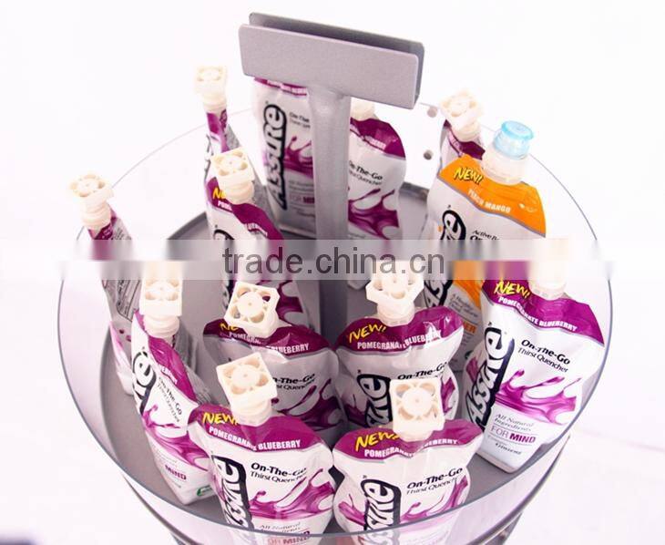 metal material candy display rack with circle Acrylic