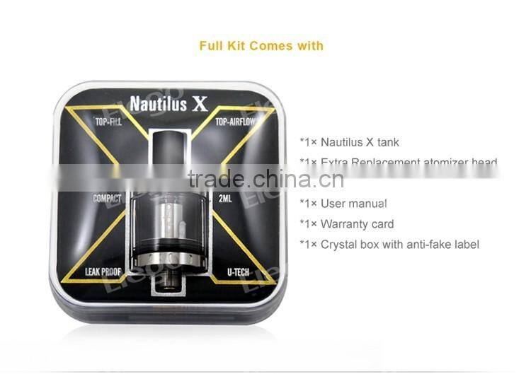 In Stock! Leak Proof Aspire Nautilus X with U-Tech Coil,Elego Wholesale Nautilus X