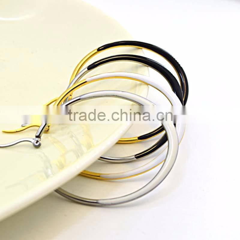 sexy ladies earring designs pictures silver black colored hoop earrings