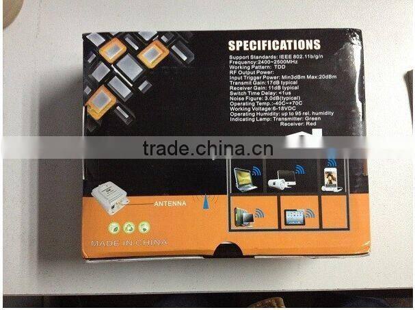 China factory price wireless extender, 2.4g 5w indoor 2 km cover range wifi signal booster