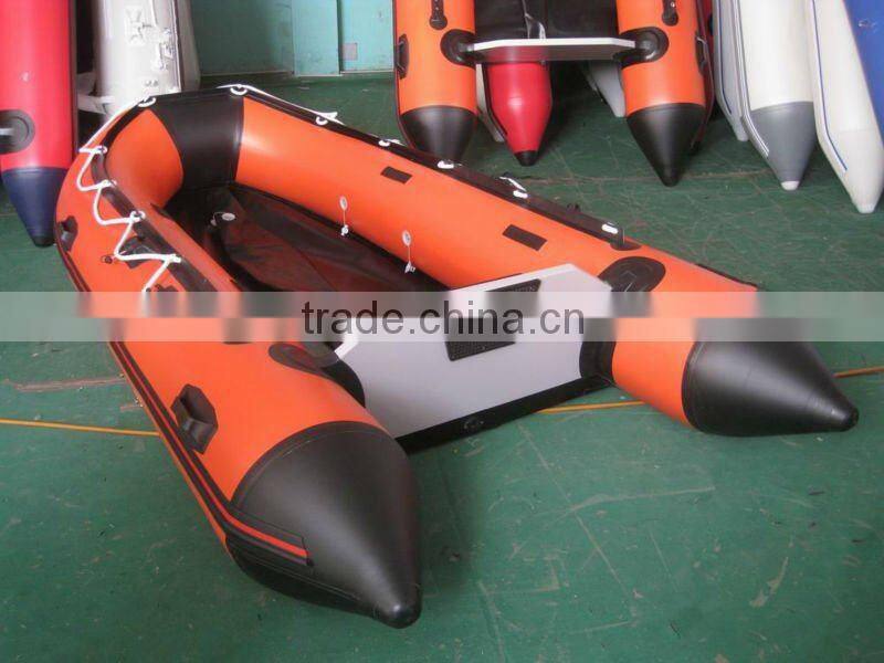 Hypalon/PVC CE 2012 Hot selling Aluminum floor chase boat 380 Inflatable Boat
