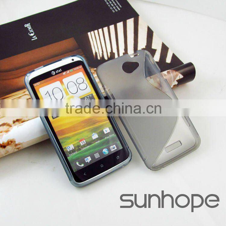 TPU gel soft case for htc one X cell phone case