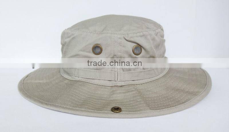 large brim foldable cotton safari hat for fishing