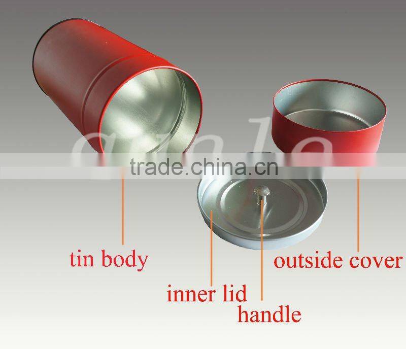 Factory Round Tin Cans With Lids Embedded