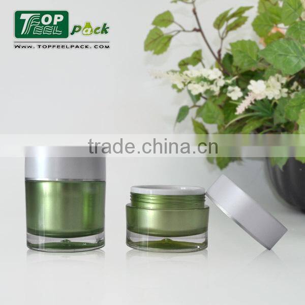 White Plastic 15/30/50g Hand Cream Jar for Cosmetic