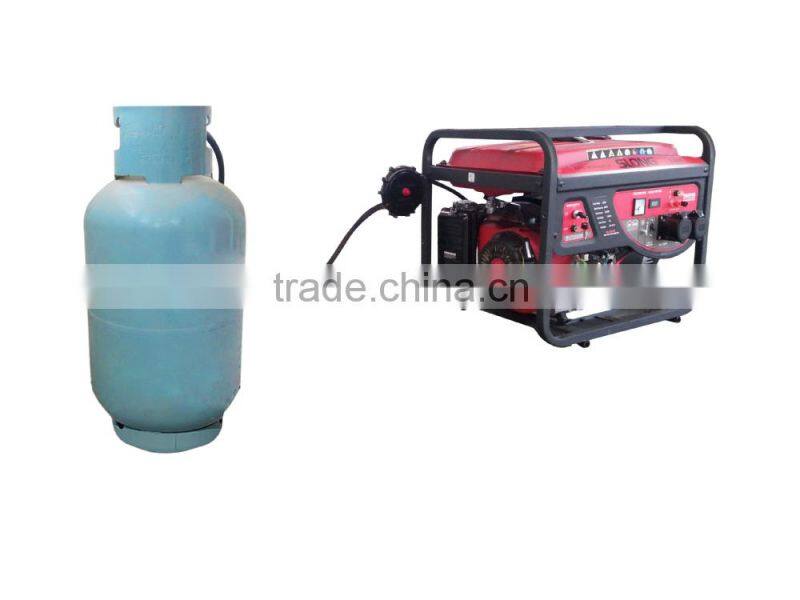 LPG and gasoline dual fuel use generator 5kw for home