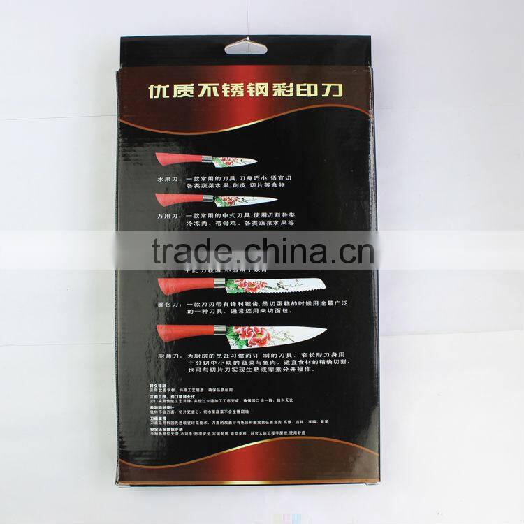 5pcs new design stainless steel kitchen knife