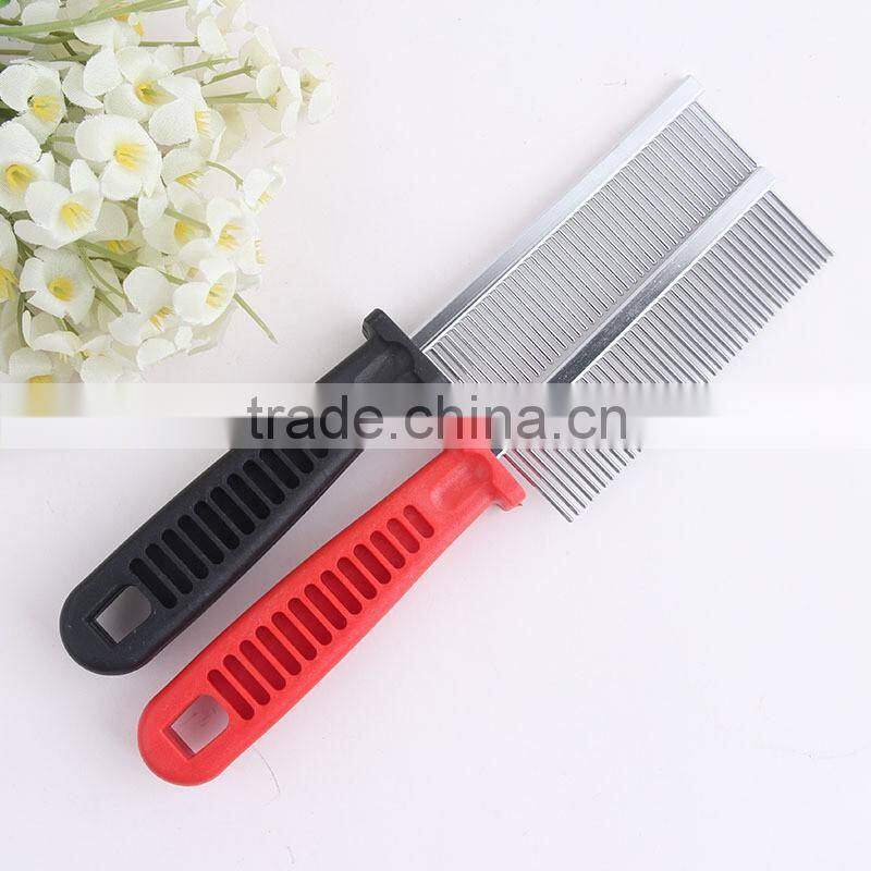 Shedding Brush Comb Pet Fur Grooming Dog Cat Short Hair Metal