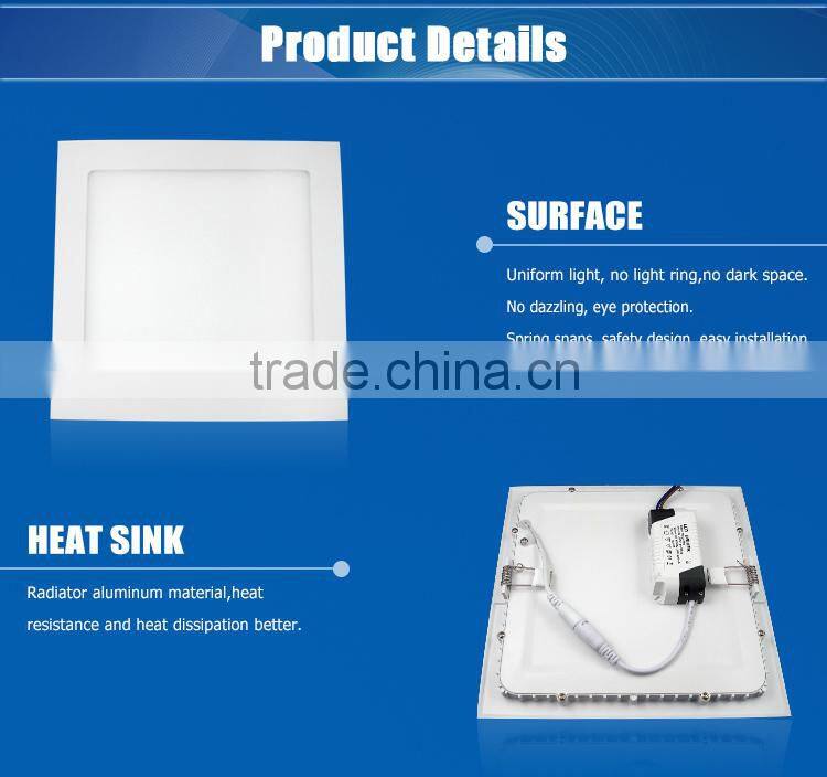 Hot sales !!Factory low price square 6w ultra thin led panel light led ceiling downlight