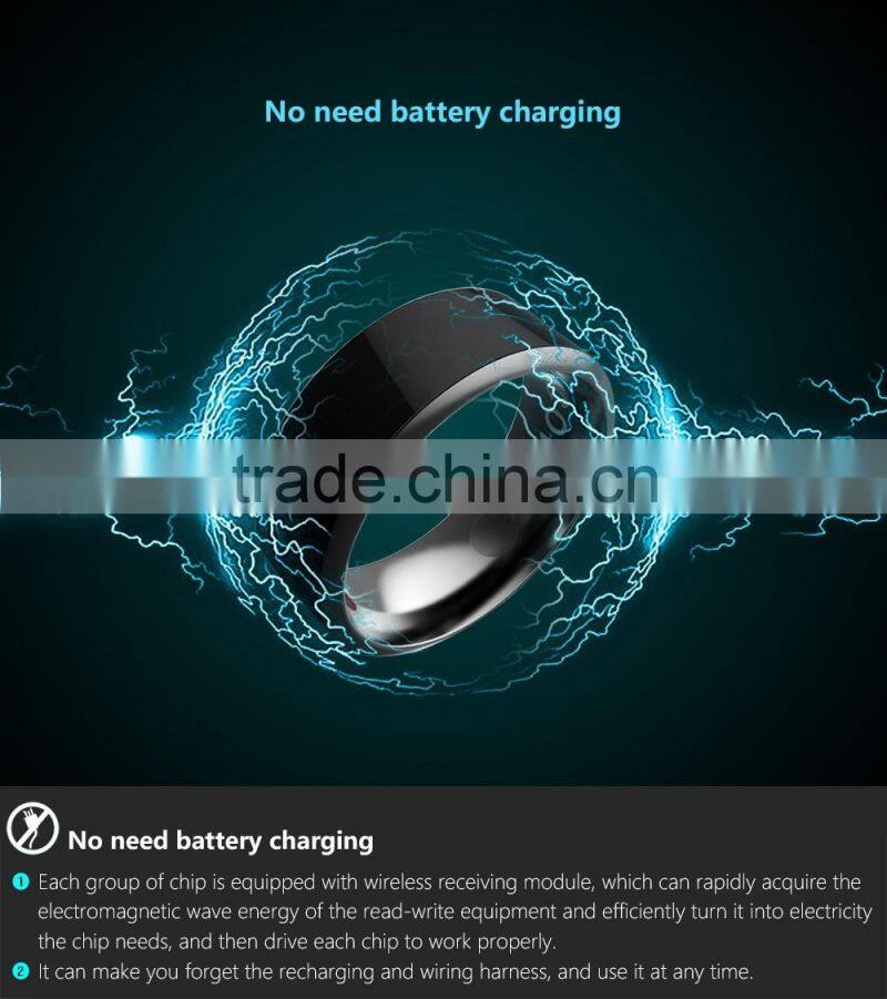 Titanium and healthy magnet nfc smart ring for smart phone (Android & Windows phone)