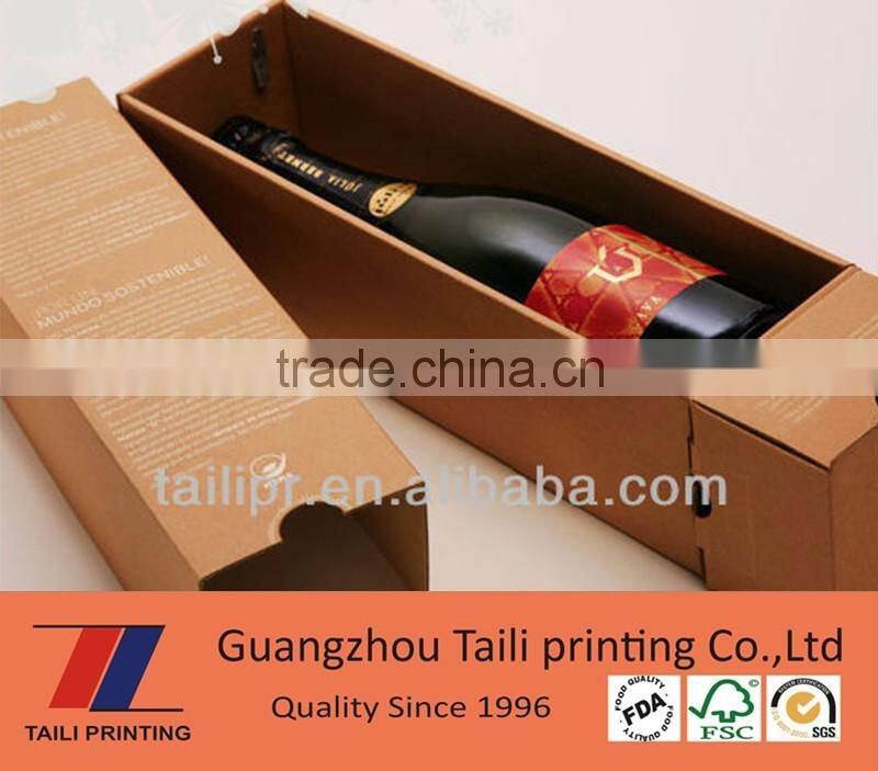 Customized paper cheap wine box hot sell