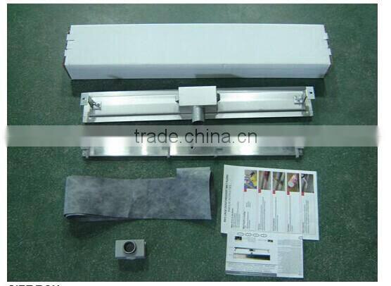 Custom rectangle stainless steel linear bathroom shower long floor drains