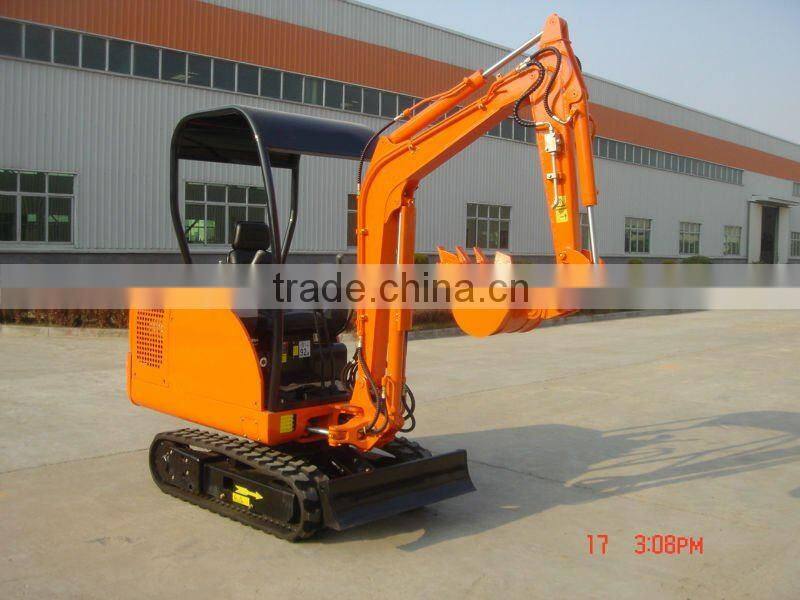 1.7ton mini hydraulic crawler excavator with Japan Kubota engine,hammer,bucket,ROPS,rubber tracks,CE